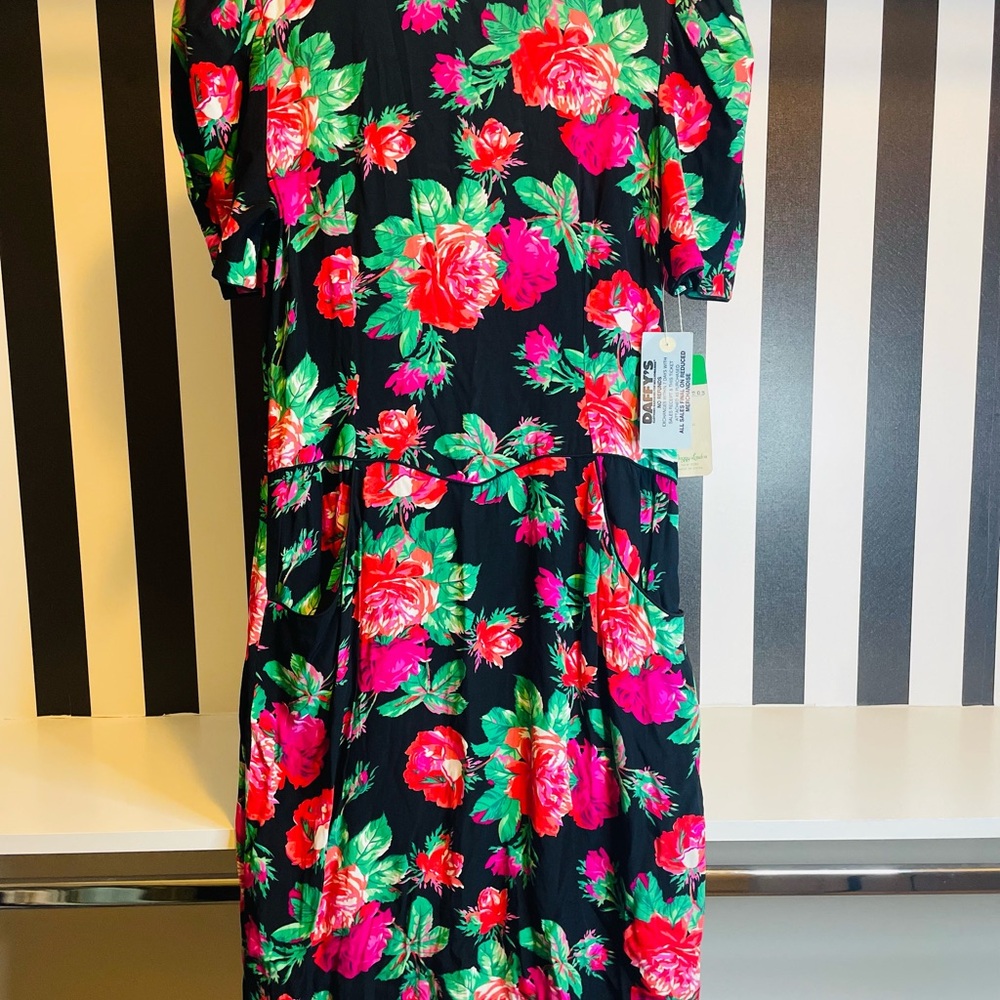 Floral Dress with Bold Colors